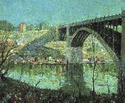 Ernest Lawson Spring Night at Harlem River oil painting artist